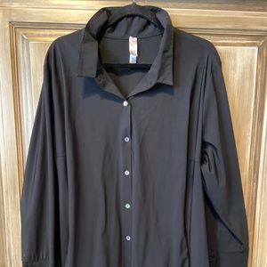 Marla Wynne Black Blouse in 3x